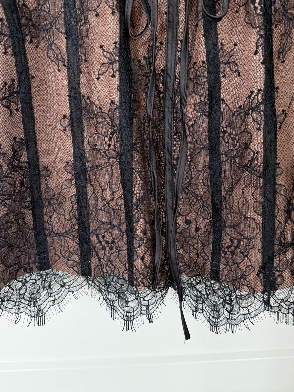 Strapless Black Lace Mini Dress - Picture 8 of 10